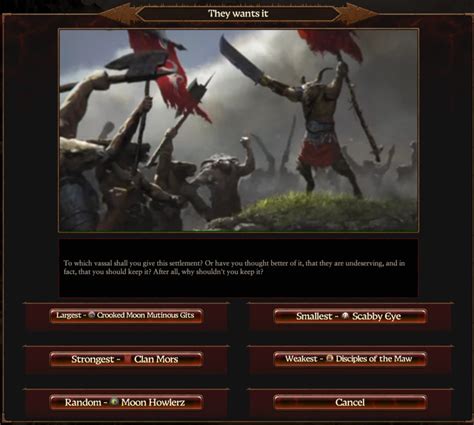 warhammer 3 take settlement from vassal